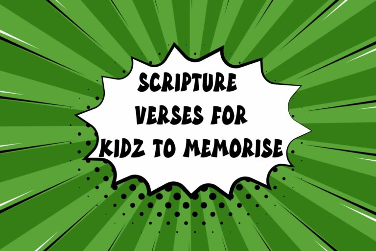 short scripture verses for kidz to memorise